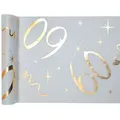 Produktbild: 60. Geburtstag roségold weiss Tischläufer 5 m x 30 cm Zahl 60