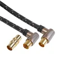 Produktbild: Hama 1,5m Antennen-Kabel 110db Koaxial-Kabel Koax-Kabel 8K 4K HD TV LED LCD OLED