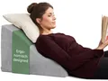 Produktbild: Well B4 Keilkissen Lesekissen für Bett und Sofa – Bequemes Rückenkissen mit Memory Foam, Verwendbar als Reflux Kissen, Keilkissen Bett, Bettkissen Rückenlehne im Sitzen und Liegen