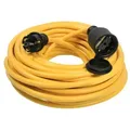 Produktbild: as - Schwabe Verlängerungsleitung Kabel Gelb Schuko IP44 Verlängerungskabel, Typ F (Schuko), Typ F (Schuko) (2500 cm), für den ständigen Einsatz im Außenbereich gelb Ø 2,5 mm