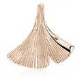 Produktbild: Materia Gingko Schmuck Anhänger Rosegold Damen Silber 925 vergoldet KA-12-Rose_ohne Kette