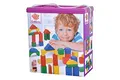 Produktbild: Eichhorn 100010171 100 bunte Holzbausteinbox mit Kordel und Sortierdeckel