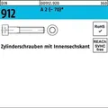 Produktbild: No Brand - Din 912/iso 4762 Zylinderkopf-schaftschraube M6x20 Edelstahl A2 70 Blank Isk 500 Stk