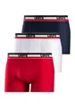Produktbild: Boxer Packung, 3er-Pack, mit kontrastierendem Logo-Bund, Gr. S, navy, rot, weiß