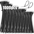 Produktbild: DUNSOO Kabelbinder 1000 Stück Kabelbinder Set 100/150/200/250/300mm kabelbinder Schwarz Cable Ties UV Beständig Temperaturbeständig, Chemische Resistenz Cable Ties Heavy Duty Starke Zip Ties