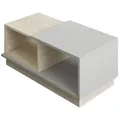 Produktbild: Livetastic Couchtisch, Grau, Beige, Holzwerkstoff, Travertinoptik, Sockel, 45x36x90 cm, einfacher Aufbau, Wohnzimmer, Wohnzimmertische, Couchtische