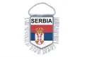 Produktbild: Wimpel Mini Flagge Land Auto Decoration Serbia Serbien