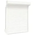 Produktbild: vidaXL Rollladen Gute Wärme- und Schalldämmung Rollladenpanzer Behang Rolladen Rolladenbehang Vorbaurollladen Vorbaurolladen Aluminium 100x120cm Weiß