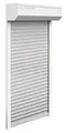 Produktbild: Schellenberg Vorbaurollladen-Set, 115 x 140 cm, 45°-Rollladenkasten, weiß/grau