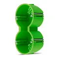 Produktbild: REV Hohlraumdose - Hohlwanddose, 2x Ø 68 mm, 50 mm tief, Schrauben, grün