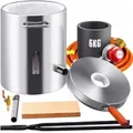 Produktbild: VEVOR Schmelzofen Propan Metall Schmelzofen 6 kg, Edelstahl Schmelzofen Gas 1482 _ inkl. 1 x Brenner, 1 x Tiegel, Schmiede Messerherstellung