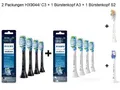 Produktbild: 10 Bürstenöpfe Philips Sonicare C3 2x4er Packg.+1 S2 +1A3 100% ORIGINAL Philips