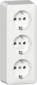 Produktbild: GIRA 4789 13 - Schutzkontakt-Dreifachsteckdose 16 A / 250 V~ mit Montageplatte