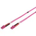 Produktbild: LWL Patchkabel, Duplex, LC > LC Stecker, Multimode OM4 hellviolett, 10 Meter