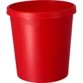 Produktbild: Helit Papierkorb H6105825, the german, rot, rund, aus Kunststoff, 18 Liter
