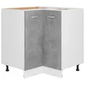 Produktbild: Eckunterschrank Betongrau 75,5x75,5x80,5 Cm Spanplatte