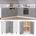 Produktbild: Eckunterschrank Betongrau 75,5x75,5x81,5 cm Holzwerkstoff