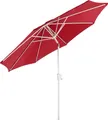 Produktbild: Sonnenschirm Asti, Gartenschirm, Ø 2,7m neigbar Polyester/Alu 5kg rot