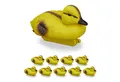 Produktbild: relaxdays Teichfigur Teichente Küken im 10er Set, (10-St., 10er Set)