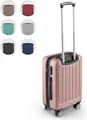 Produktbild: Easy Move ABS Hartschalenkoffer - Trolley Koffer mit 360° Rädern, Zahlen-Schloss - Reisekoffer, Hartschalenkoffer, Luggage (Rose Gold, 54cm)