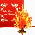 Produktbild: 3D Muttertagskarte Alles Liebe zum Muttertag - Pop Up Karte zum Muttertag - Blumengruß aus Papier als Geschenkidee, kleines Geschenk, Gutschein & Geschenkverpackung