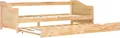 Produktbild: vidaXL Ausziehsofa Bettgestell Kiefernholz 90×200 cm