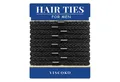 Produktbild: LuxusKollektion Haargummi Herren-Haargummis Schwarz Nylon, 10er Pack - Stilvolles