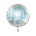 Produktbild: Party Factory Folienballon rund Du wirst Onkel 43cm, Heliumballon, Luftballon zur Geburt, Babyshower oder Mottoparty
