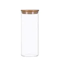 Produktbild: TALK-POINT Vorratsdosen aus Glas mit Bambusdeckel, Vorratsgläser, Glasbehälter | 350 ml - 2200 ml | luftdicht, Spülmaschinenfest, Mottensicher (1800 ml)