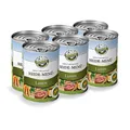 Produktbild: Bellfor Heide-Menü Hundefutter Nass mit Frischem Lammfleisch 6 x 400 g - Getreidefrei Ohne Soja, Zucker, Synthetische Farb-, Konservierungs- und Aromastoffe