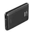 Produktbild: Hama Powerbank Slim 5HD 5000mAh (externer Akku mit 1x USB A, Power Pack Zertifiziert, Akkupack Handy, Tablet, Bluetooth-Lautsprecher etc., tragbares Ladegerät klein, mobiler Akku) schwarz