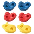 Produktbild: 6 St. Klettersteine Klettergriffe für Kinder Kletterwand Boulderwand Klettern