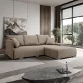 Produktbild: Kaiser Möbel Ecksofa, Sofa L form, Couch L form Livorno L stoff Poso Hellbraun Rechts
