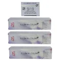 Produktbild: Wella Illumina 3 x 60 ml 9/19 lichtblond asch cendre Set