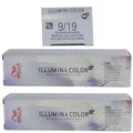 Produktbild: Wella Illumina 2 x 60 ml 9/19 lichtblond asch cendre Set
