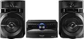 Produktbild: Panasonic Mini-System, 300 W, 2-Wege-Lautsprecher, Woofer:13 cm, CD-Player, CD-R/R W, Bluetooth, USB, 30 FM/15AM RDS, AUX, Audio-Qualität, blaue Beleuchtung, Schwarz FM/AM RDS-Radio blau