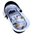 Produktbild: BabyLux FUßSACK 90cm Minky Babyschale Kinderwagen Buggy Jogger Herbst Sommer Frühling (26. Weltentdecker - Kontinente)