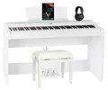 Produktbild: Steinmayer Stagepiano P-60 Stagepiano 88 Tasten (Home-Set, inkl. Unterbau, Kopfhörer, Pianobank, & Schule), Klavier, Hammermechanik, 128-fach polyphon, Aufnahmefunktion