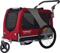 Produktbild: DOGGYHUT® Premium XL 2 in 1 Hundefahrradanhänger & Jogger 23 - 45 kg Fahrradanhänger für Hunde