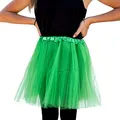 Produktbild: Oblique Unique® Tutu Tütü Reifrock Unterrock Petticoat Damen Frauen Rock Grün als Kostüm Accessoire für Fasching Karneval Motto Party Frosch Kostüm Einheitsgröße 60 cm - 116 cm