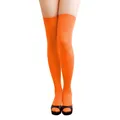 Produktbild: Halterlose Overknees Strumpfhose in Orange - Party Fasching Karneval Kostüm