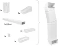 Produktbild: AEG M2CKCF01C Umluft-Installations-Kit Dunstabzugshauben-Zubehör 1720754
