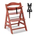 Produktbild: hauck Alpha+, Cork - Mitwachsender Holzhochstuhl aus Buche für Kinder ab 6 Monaten bis 90 kg - Inklusive 5 Punkt Gurt, Schrittgurt, Schutzbügel - Kompatibel mit viel Zubehör