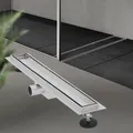 Produktbild: LuxeBath Duschrinne 2in1 Edelstahl, 60 cm, Silber, befliesbar, extra flach