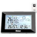 Produktbild: Mebus Wetterstation mit Aussensensor und Funkuhr 40917 (46778799)
