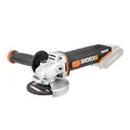 Produktbild: WORX WX800.9 Li-Ion Akku-Winkelschleifer 20V – Kompakter Schleifer mit schmalem Körper & Zusatzhandgriff schleift & schneidet alle Materialien mit optimaler Kontrolle – Ohne Akku & Ladegerät