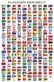 Produktbild: Poster Flaggen der Welt - Poster - mit Hauptstädten
