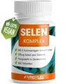 Produktbild: Selen hochdosiert 365x Selen 200µg Tabletten - Selenkomplex aus 3 hochwertigen Selenium-Quellen: Selenhefe, Selenmethionin & Natriumselenit, Selentabletten - laborgeprüft mit Zertifikat - 100% vegan