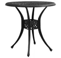 Produktbild: vidaXL Gartentisch Gartentisch Schwarz 78x78x72 cm Aluminiumguss (1-St)
