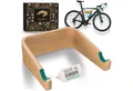 Produktbild: madeco Fahrradwandhalterung FlyBike Fahrrad Wandhalterung Holz - Design Fahrradhalter für Wohnung (mit Fischer Dübeln und Wollfilz Rahmenschutz), für Rennrad, Gravel Bike, Mountainbike, Fixie